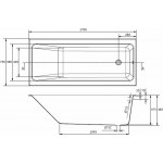 Ванна акриловая Cersanit Crea 170x75 встраиваемая P-WP-CREA*170NL Ванна акриловая Cersanit Crea 170x75 встраиваемая P-WP-CREA*170NL