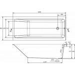 Ванна акриловая Cersanit Crea 180x80 встраиваемая P-WP-CREA*180NL Ванна акриловая Cersanit Crea 180x80 встраиваемая P-WP-CREA*180NL