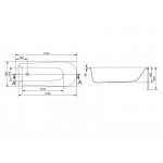 Ванна акриловая Cersanit Flavia 170x70 WP-FLAVIA*170NL