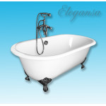 Ванна чугунная Elegansa Gretta Chrome 170х75х46