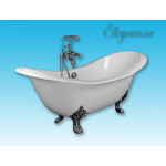 Ванна чугунная Elegansa Taiss Chrome 180х80х47x67