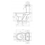 Унитаз-компакт Della Boston OAK 022 DE721090022