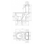 Унитаз-компакт Della Boston OAK версаче золото DE7210900248