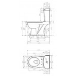 Унитаз-компакт Della Boston Super Plus версаче золото DE7110900148