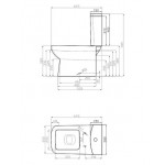 Унитаз-компакт Della Quattro Wood (024) DE511090024