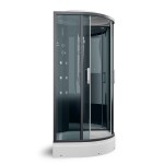 Душевая кабина Erlit Eclipse ER5709P-C24 с крышей тонированное стекло 90x90x215