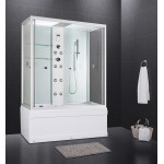 Душевой бокс Erlit SYDney SYD150-W1 с крышей прозрачное стекло 148x82x220 Душевой бокс Erlit SYDney SYD150-W1 с крышей прозрачное стекло 148x82x220