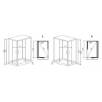 Душевая кабина Timo Premium Helka H-515 L 120х90х200