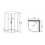 Душевая кабина Timo Premium Impi H-517 100х100х200 Душевая кабина Timo Premium Impi H-517 100х100х200