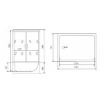 Душевая кабина Timo Lux TL-1505 148х82х220 Душевая кабина Timo Lux TL-1505 148х82х220