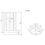 Душевая кабина Timo Lux T-7790 90х90х220