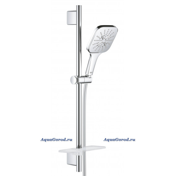 Душевой гарнитур GROHE Rainshower SmartActive 130 Cube, 3 вида струй, хром 26584000