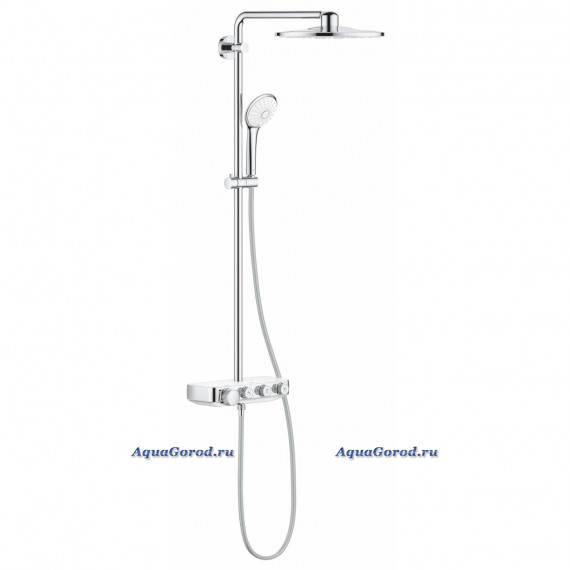 Душевая система GROHE Euphoria SmartControl 310 DUO с термостатом для душа, белая луна 26507LS0