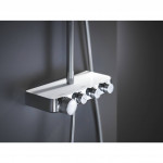 Душевая система GROHE Euphoria SmartControl 310 DUO Cube с термостатом для душа, белая луна 26508LS0