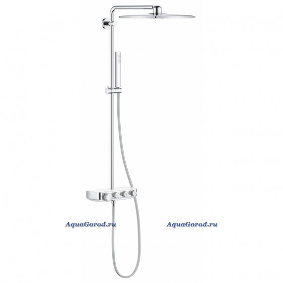 Душевая система GROHE Euphoria SmartControl 310 DUO Cube с термостатом для душа, белая луна 26508LS0