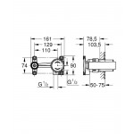 Смеситель Grohe Eurodisc Joy двухвентильный встраиваемый 23429000