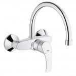 Смеситель Grohe Eurosmart для мойки настенный высокий излив 32482002