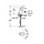 Смеситель Grohe Eurosmart для биде цепочка 32927002