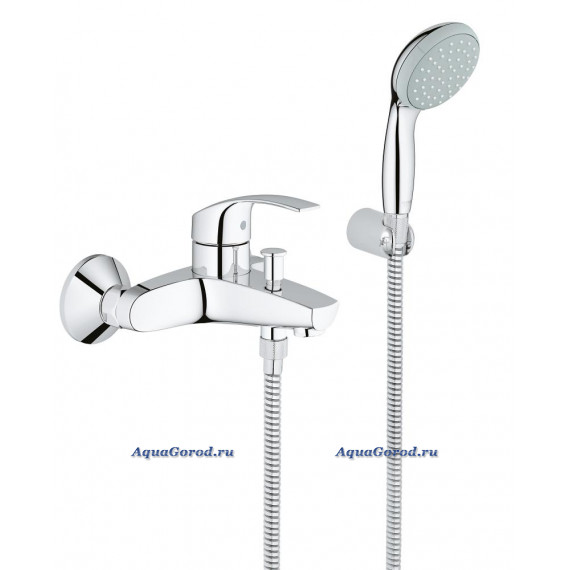Смеситель Grohe Eurosmart для ванны с душевым гарнитуром Relexa 3330200A