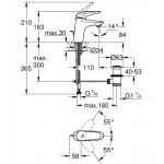 Смеситель Grohe Eurostyle 2015 Solid для раковины со сливным гарнитуром S-Size 23707003