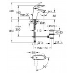 Смеситель Grohe Eurostyle 2015 Solid для раковины со сливным гарнитуром S-Size ES 23709003