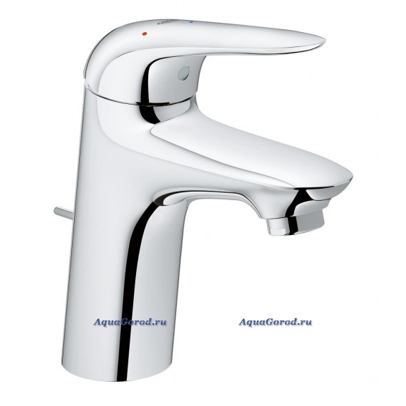 Смеситель Grohe Eurostyle 2015 Solid для раковины со сливным гарнитуром S-Size ES 23709003