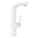 Смеситель Grohe Eurostyle 2015 Solid для раковины со сливным гарнитуром L-Size белый 23718LS3