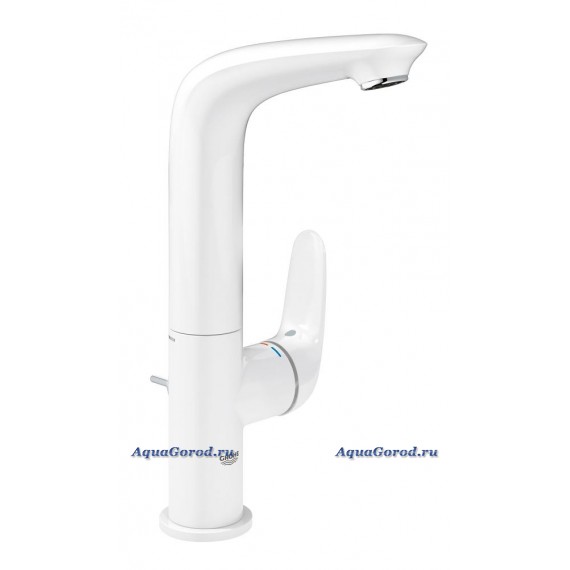 Смеситель Grohe Eurostyle 2015 Solid для раковины со сливным гарнитуром L-Size белый 23718LS3