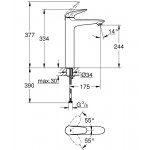 Смеситель Grohe Eurostyle 2015 Solid для свободностоящей раковины гладкий корпус 23719003