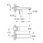 Смеситель Grohe Eurostyle 2015 Solid для раковины на 2 отверстия белый 29097LS3