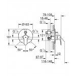 Смеситель Grohe BauEdge для ванны со встроенным механизмом 29079001