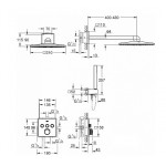 Душевая система GROHE Grohtherm SmartControl Perfect с душевым гарнитуром и верхним душем Rainshower SmartActive Cube 310, хром 34706000 Душевая система GROHE Grohtherm SmartControl Perfect с душевым гарнитуром и верхним душем Rainshower SmartActive Cube 310, хром 34706000