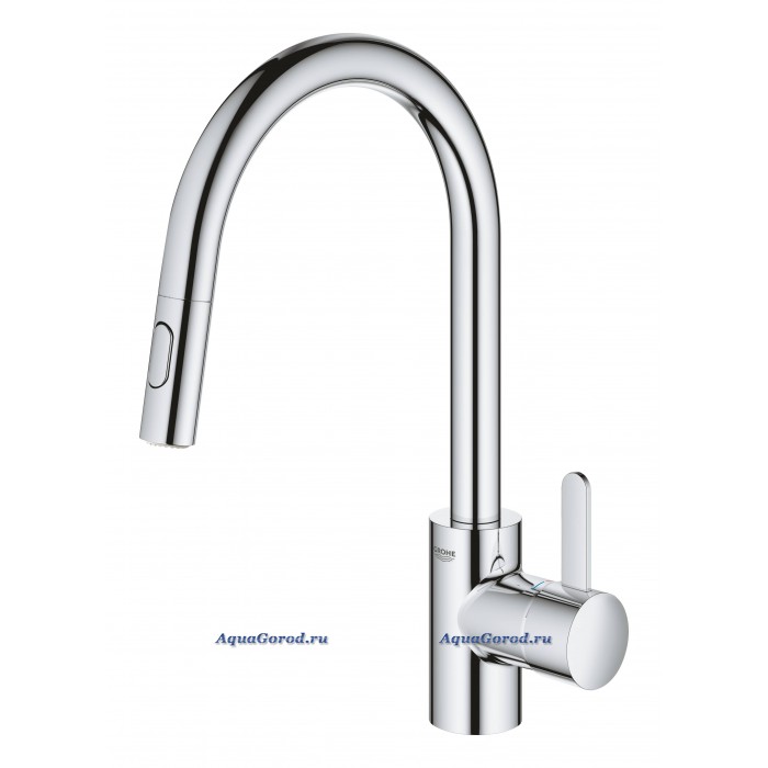 Смеситель Grohe Eurosmart Cosmopolitan для мойки с выдвижным аэратором ...