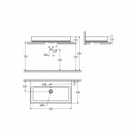 Раковина Grohe Cube Ceramic 80 см накладная 3947600H