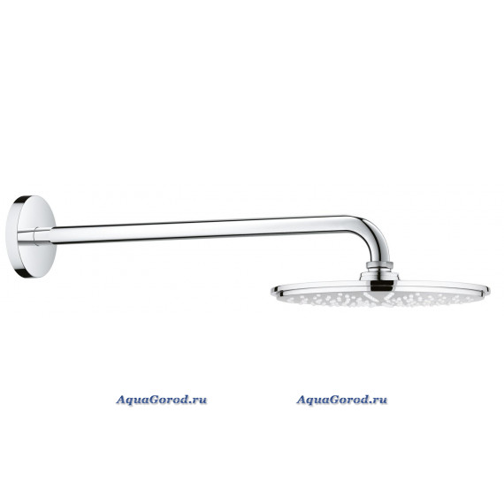 Верхний душ Grohe Rainshower Cosmopolitan Rain 210 с душевым кронштейном 422 мм 26171000