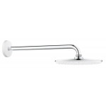 Верхний душ Grohe Rainshower Cosmopolitan Rain 210 белый с душевым кронштейном 422 мм 26171LS0