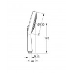 Ручной душ Grohe Power and Soul Cosmopolitan 130 9,5 л 27664000