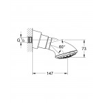 Верхний душ Grohe Movario Five 28513000