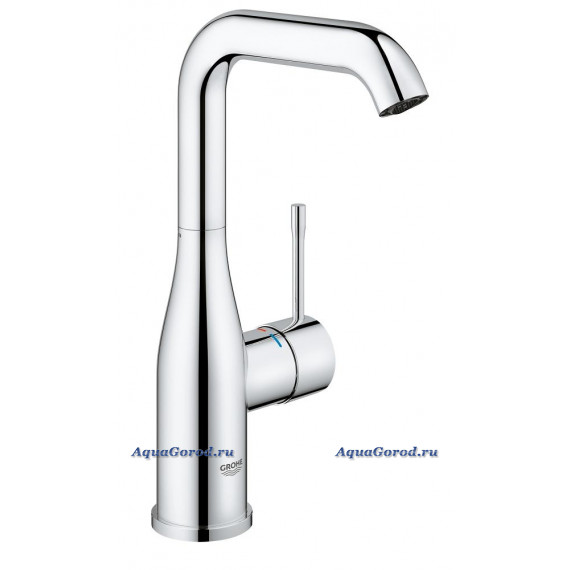 Смеситель GROHE Essence+ для раковины с высоким изливом гладкий корпус 23541001