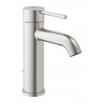 Смеситель GROHE Essence New для раковины S-Size II со сливным гарнитуром сталь 23589DC1