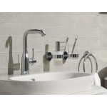 Смеситель GROHE Essence+ для раковины с высоким изливом и сливным гарнитуром 32628001