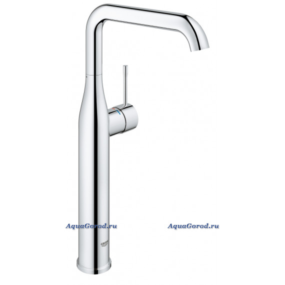 Смеситель GROHE Essence+ для свободностоящей раковины с U-изливом, гладкий корпус 32901001