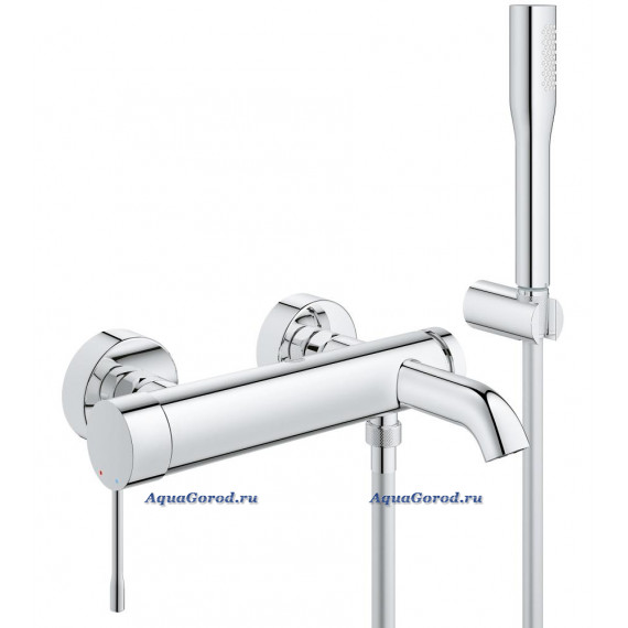 Смеситель GROHE Essence+ для ванны с душевым гарнитуром 33628001