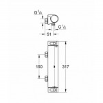 Термостат Grohe Grohtherm 2000 New для душа, хром 34170001