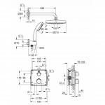 Набор Grohe Grohtherm для комплектации душа, хром 34729000