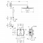 Набор Grohe Grohtherm для комплектации душа, хром 34730000