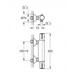 Термостат Grohe Grohtherm 800 для душа 34558000