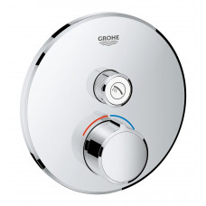 Смеситель Grohe Grohtherm Smartcontrol для душа, комплект верхней части для Rapido SmartBox, круглая розетка 1 кнопка 29144000
