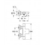 Термостат Grohe Grohtherm Cube для ванны 34497000