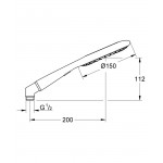 Ручной душ Grohe Rainshower Icon хром-синий 27449000